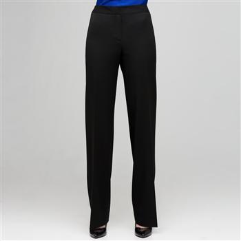 Flat Front Pant, Black, large