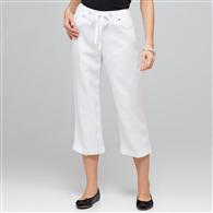Classic Crop Pant, White, medium