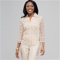 Floral Print Shirt Jacket., Ivory Multi, medium