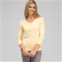 3/4 Sleeve V-Neck Top, Butter Multi, small