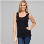 Lace Trim Tank, Black, small