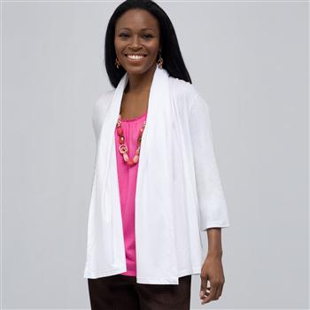 Drape Front Cardigan., , large