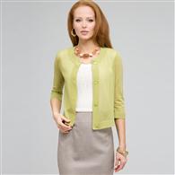3/4 Sleeve Cardigan, New Dill, medium
