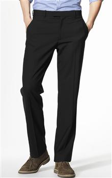 Basic Leg Trousers, Light Black, large