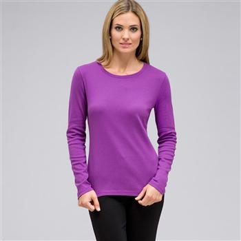 Long Sleeve Crew Neck, Meadow Violet, large