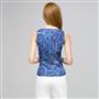 Paisley Sleeveless Shirt With Tie Front., , small