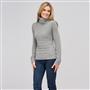 Wool Blend Turtle Neck Sweater, Grey Heather, small