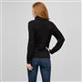 Cotton Turtleneck Sweater, Black, small