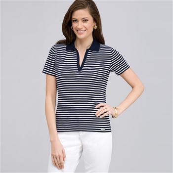 Knit Pullover, swiss navy & white, large