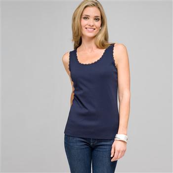 Lace Trim Tank, Swiss Navy, large