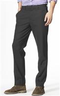 Microcheck Straight Leg Trousers, Grey, medium