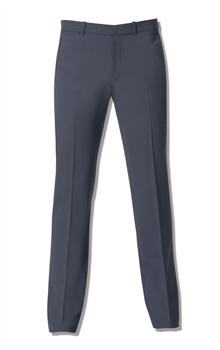 Microcheck Straight Leg Trousers, Navy, large